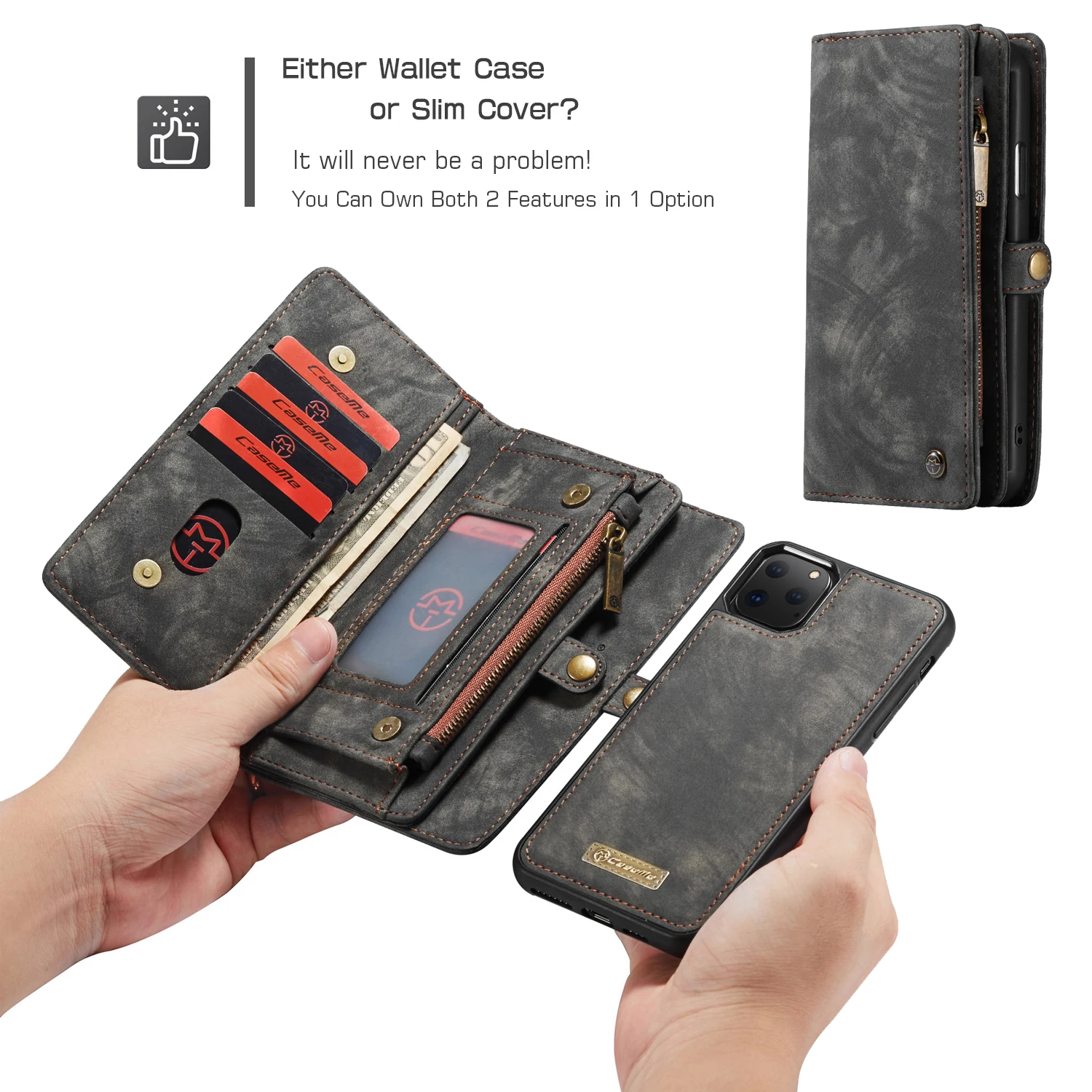 Кожаный чехол-кошелек для Apple iphone 11 PRO MAX слоты карт магнитная откидная крышка X XS XR