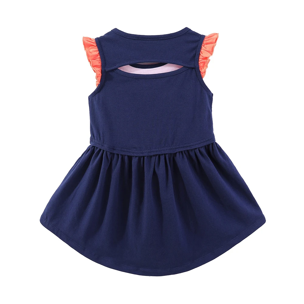 Mudkingdom Little Girls Dress Watermelon Print Lotus Leaf Sleeve Pleated Vest | Детская одежда и обувь
