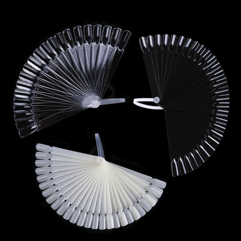 1 Набор накладных ногтей Вентилятор природа для украшения круглые полное