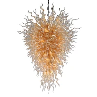hot sale chandelier hand blown glass crystal chandelier led restaurant lights