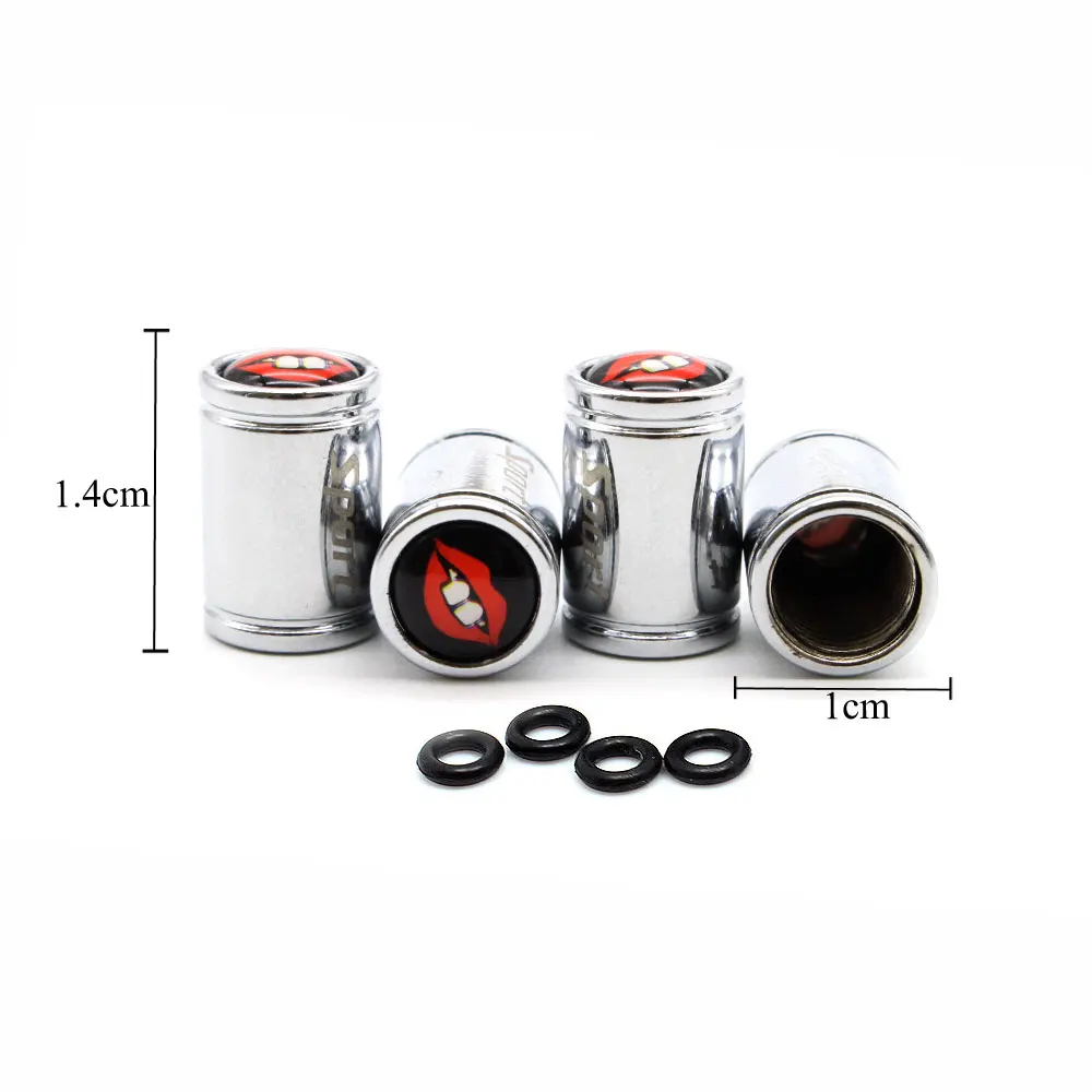 4 шт./компл. медь + хромированные зубья стиль крышка на стержень клапана шины