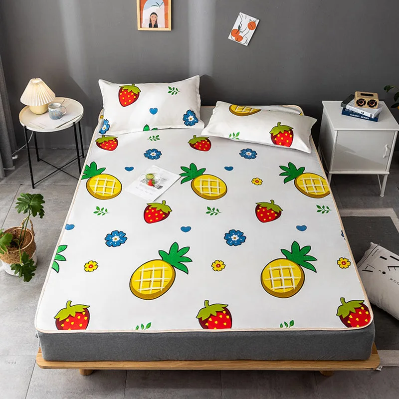 JUSTCHIC охлаждающий Летний набор ковриков простыня наволочка Комплект постельного