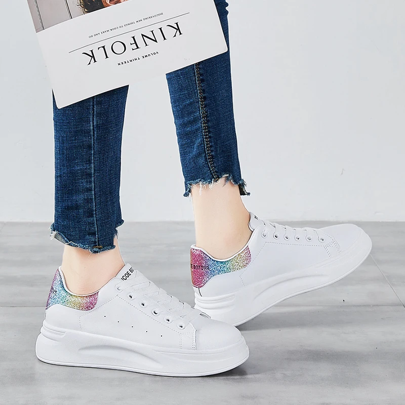 Женская повседневная обувь белый Комплект люксовых туфель бренд для улицы и