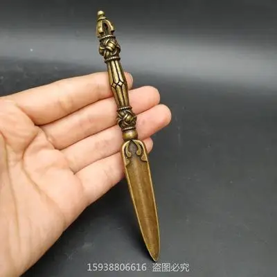 

Изысканный Античный Большой Медный кулон vajra из твердой латуни