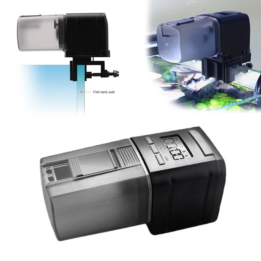

Portable Auto Fish Feeder Tool Fish Tank Feed Tableware Wireless Smart Timing Fish Feeder Mini Aquarium Feeder Food Dispenser
