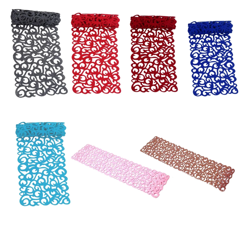 Полые подложки, Прямоугольные 40x11 дюймов, домашние украшения, фетровые подложки для кухни, дома, праздника, свадьбы