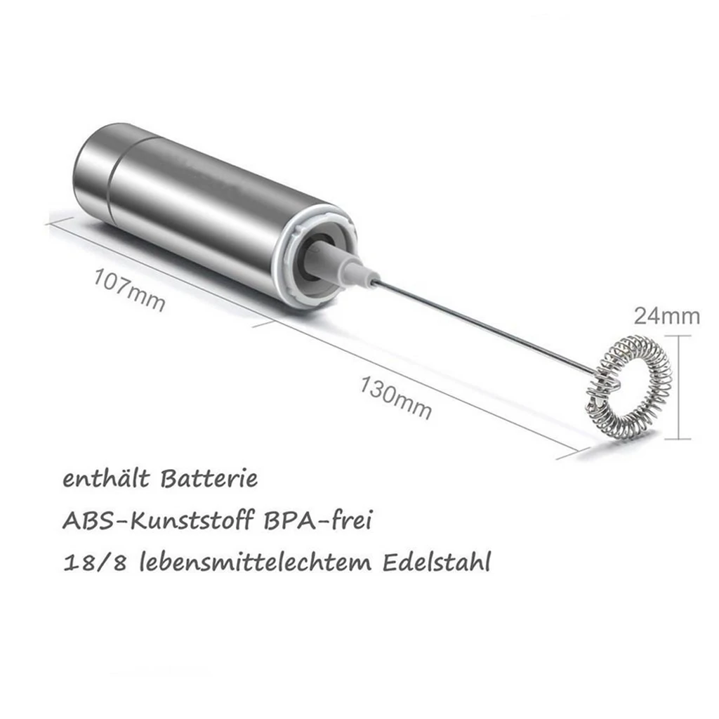 Электрический вспениватель молока из нержавеющей стали с одной пружиной и