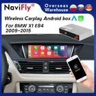 NaviFly Apple беспроводной Carplay Android авто для BMW X1 E84 2009-2015 CIC система AI коробка Мультимедиа Стерео GPS навигация