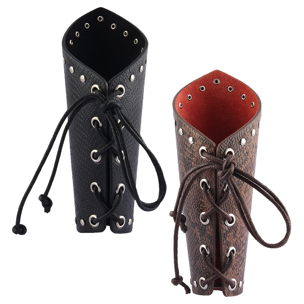 

2 Pieces Steampunk Cosplay Accessories Leather Belt Cuff Wristband Bracer Arm Metal Wrist Belt