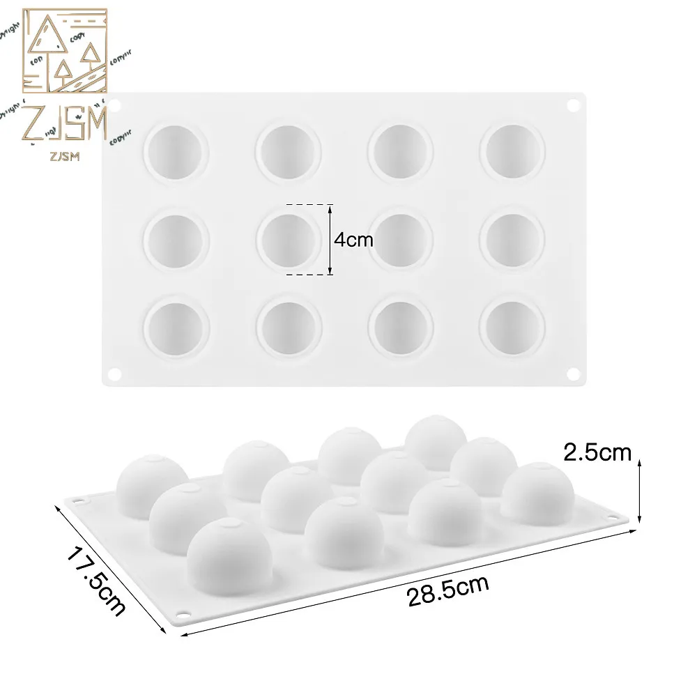 

Silicone Cake Tools Mold Baking Accessories Round Ball Mousse Mold Silicone Bakeware Home Kitchen Sugarcraft Dessert Tools