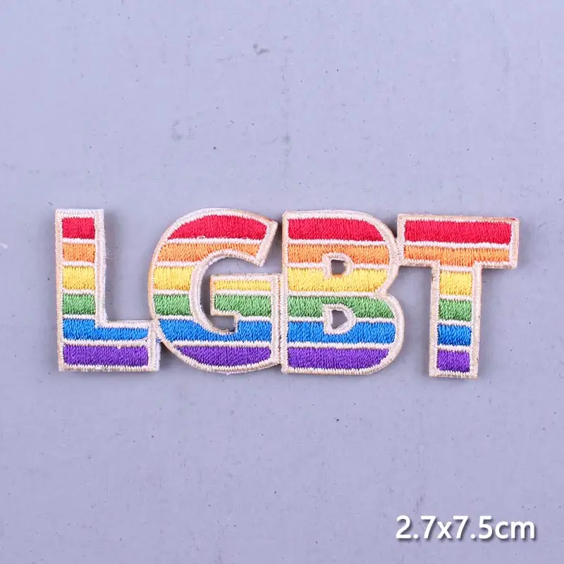 ЛГБТ патчи утюгом нашивки для одежды Швейные наклейки термочувствительные
