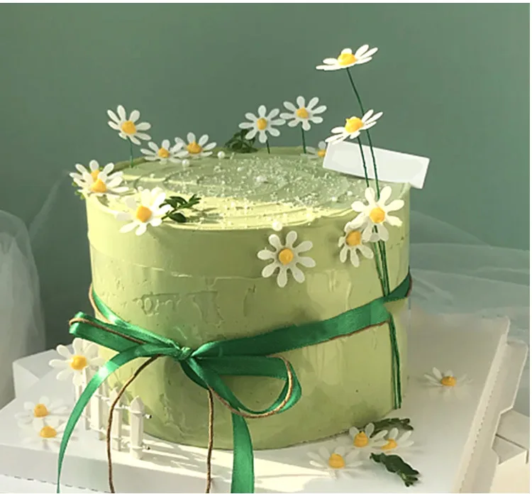 8 шт. акриловые украшения в виде маргариток с днем рождения | Дом и сад