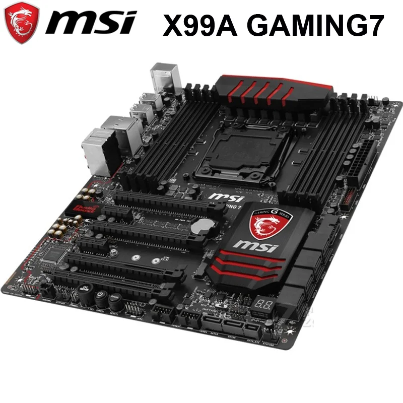 Материнская плата MSI X99A GAMING 7 Intel X99 LGA 2011-V3 DDR4 128 ГБ PCI-E 3 0 USB3.0 M.2 для настольного ПК