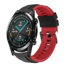 Силиконовый ремешок для смарт-часов Huawei Watch GT 2 46 ммGT 2e, браслет для Honor Magic watch 2 46 мм, correa