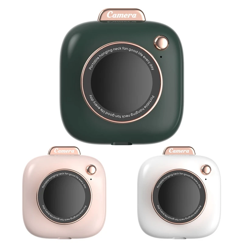 

Hanging Neck Camera Style Fan USB Rechargeable Portable Air Cooler Desktop Outdoor Hanging Waist Mini Cooling Fan