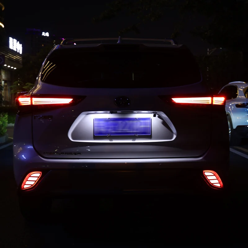 

led daytime running lights, front and rear fog lights For Toyota Highlander XU70 Refit 2022 2021 2020 Car Accessories