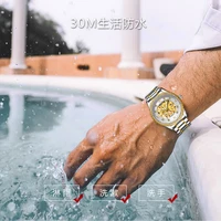 ailang new authentic diamond mechanical watch automatic mens watch waterproof trend famous brand hollow mens watch