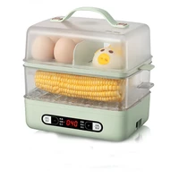 bear home can be reserved for a timed single and double layer steaming rack automatic power off egg cooker