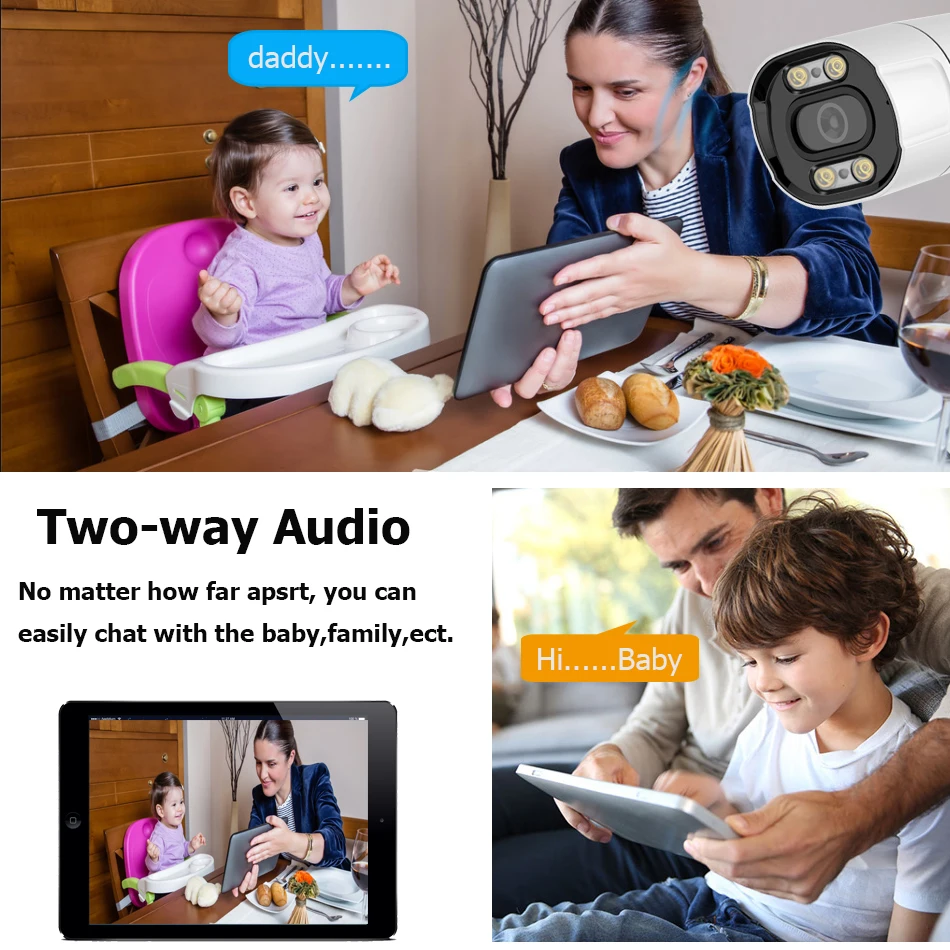 

H.265 5MP Security POE IP Camera Ai Human Detection Two Way Audio Double Light Outdoor Waterproof Home Video Surveillance Camera