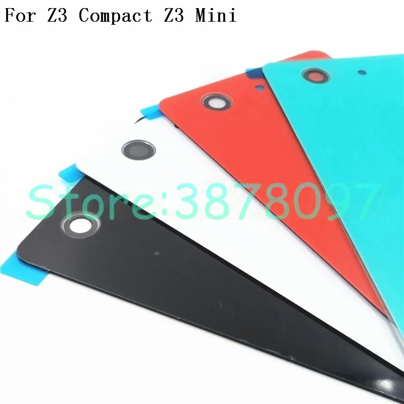Стеклянная Крышка батарейного отсека для Z3Mini сменная задняя крышка Sony Xperia Z3 Compact
