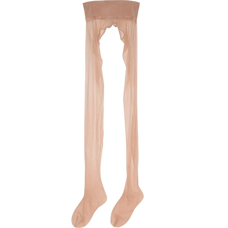 Чулки мужские однотонные бесшовные масляные блестящие с вырезами F18 360