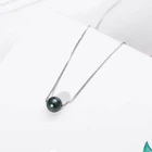 Ruifan элегантный черный жемчуг, колье 925 стерлингового серебра коробка форме плетённого кольца для женщин в стиле Collares ювелирные украшения YNC042