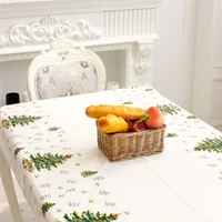 110cm180cm pvc waterproof oilproof christmas tablecloth disposable tablecloth xmas table decoration cover christmas items 2022