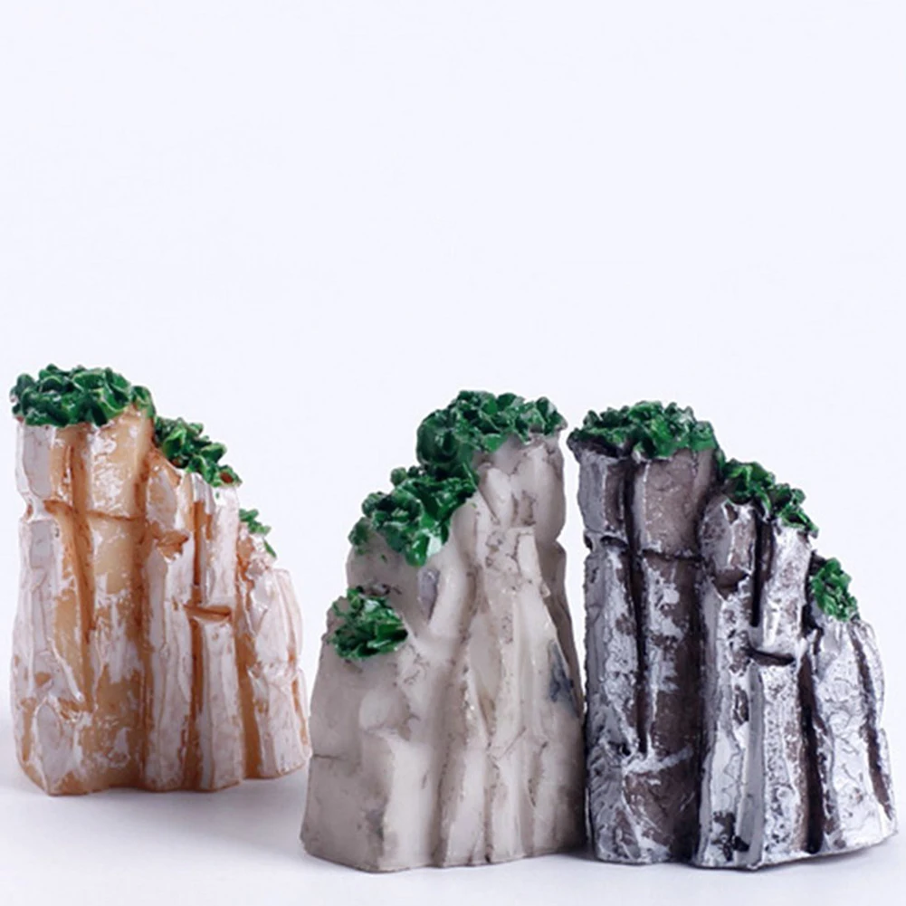Новинка 1 шт. Rockery искусственная горная рыба черепаха танк бонсай мини пейзаж