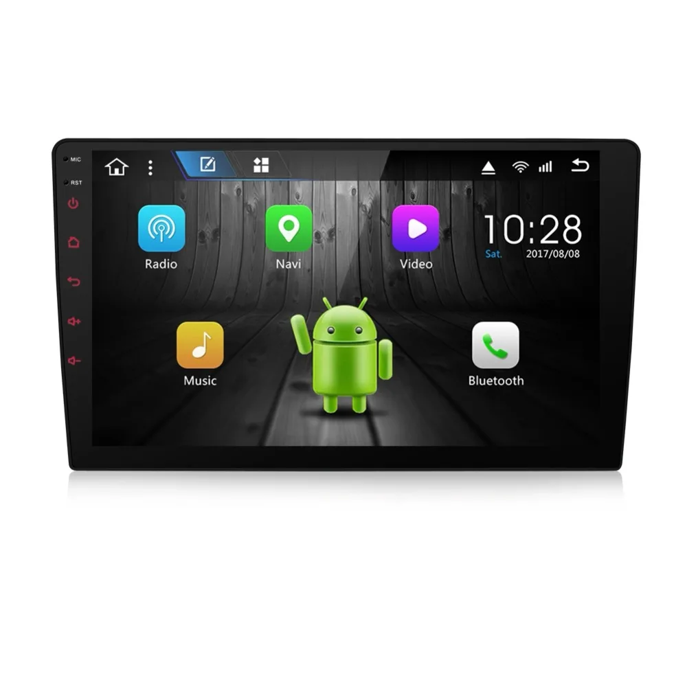 Автомобильный мультимедийный проигрыватель 9 &quot 1 Din 8 ядер Android универсальный