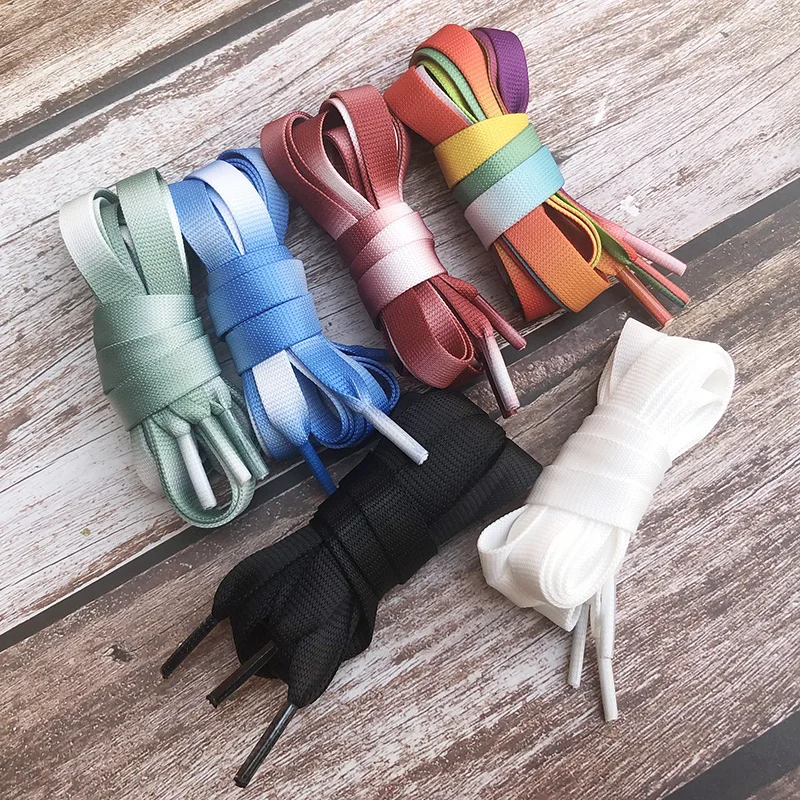 

The new 2021 mq shoelaces, 1.2 CM wide men's and women's low help sandals gradients 120 CM / 140 CM decorative character of 1970