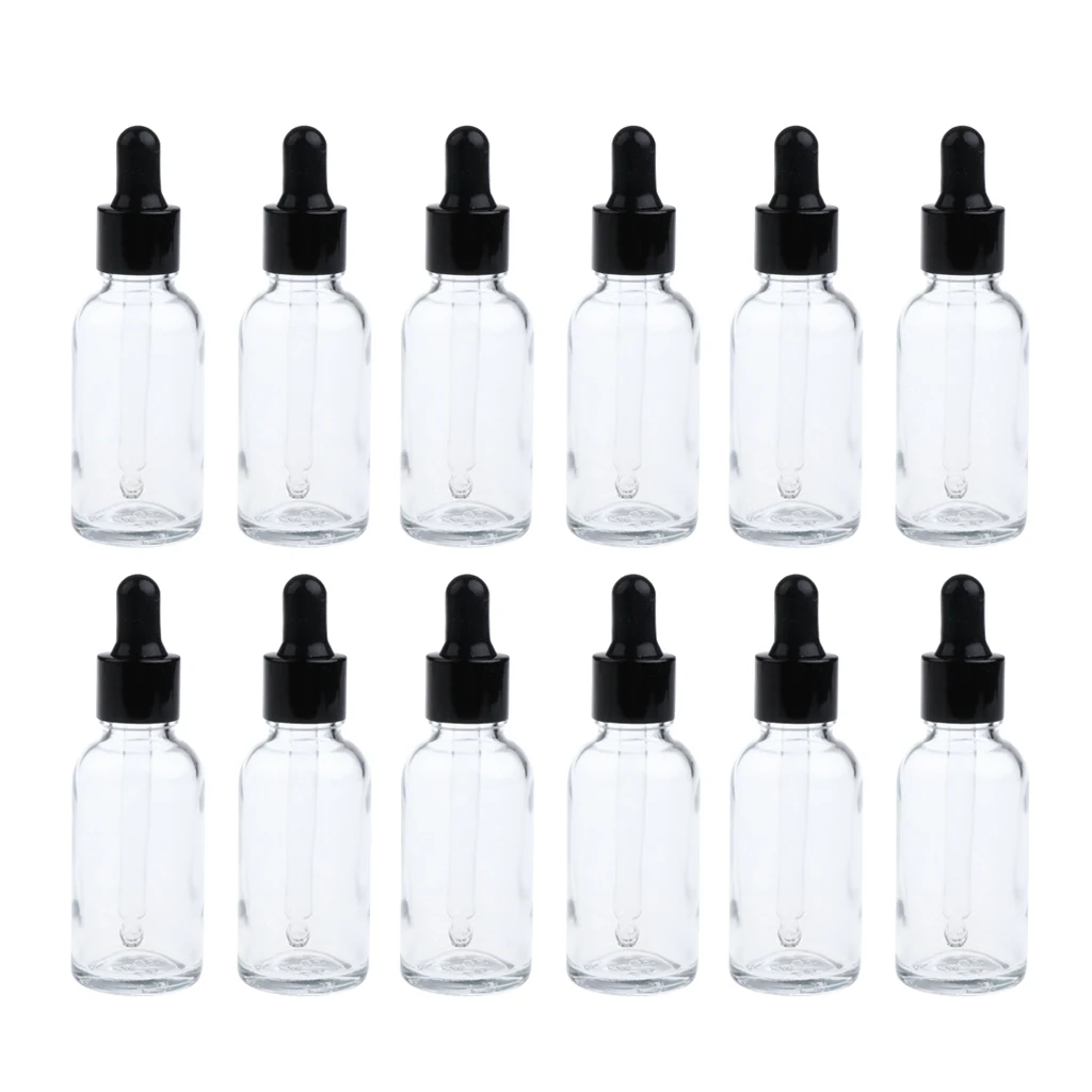 

6/12 X Pipette Bottle with Glass Pipette | Liquid Bottles for Liquids,