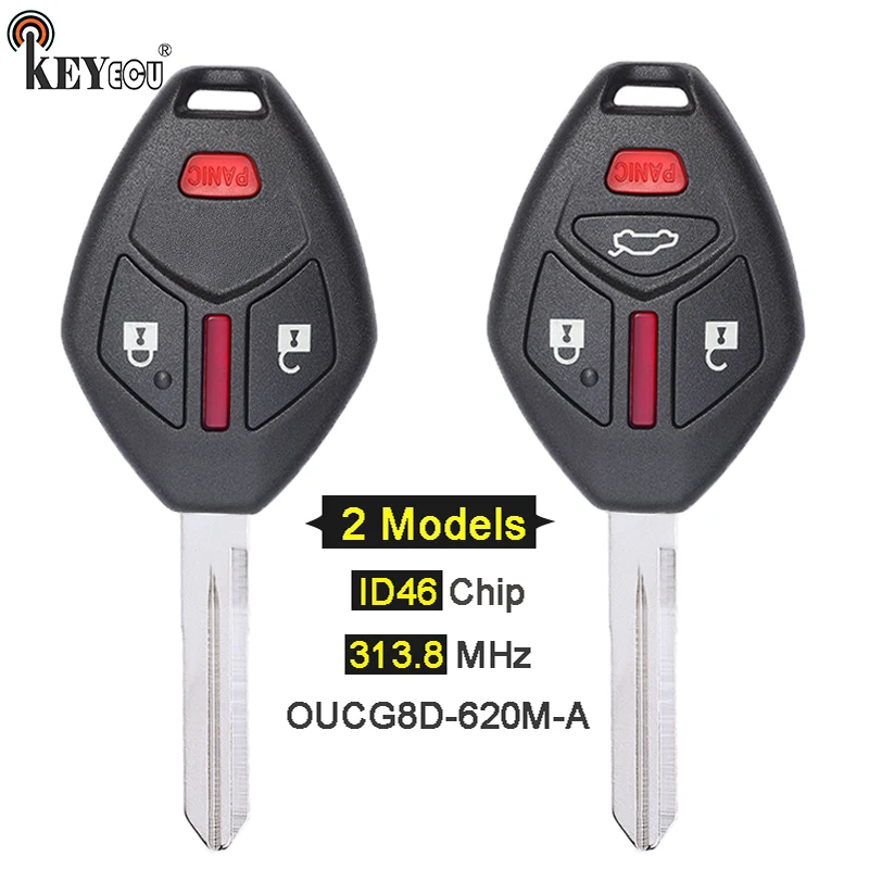 KEYECU 313 8 МГц ID46 чип FCC аддитивного цветового пространства: OUCG8D-620M-A Замена 2 + 1 3