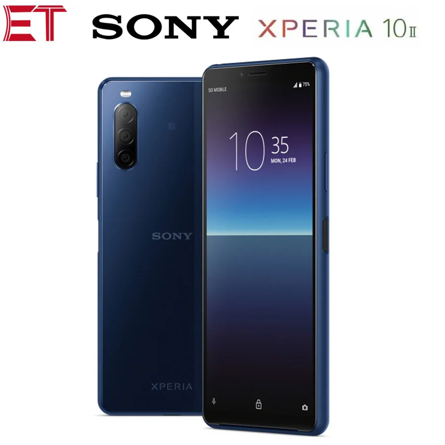 HK версия Новый Sony Xperia 10 II 4G Мобильный телефон 6 0 &quot4 Гб ОЗУ 128 ПЗУ OctaCore IP65/IP68 3600 мАч