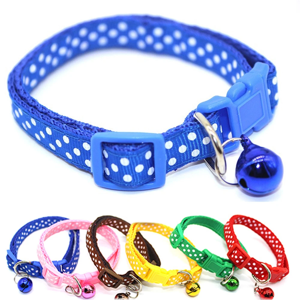 Ошейник для кошки с колокольчиком выгравированное имя щенка на заказ отражающий