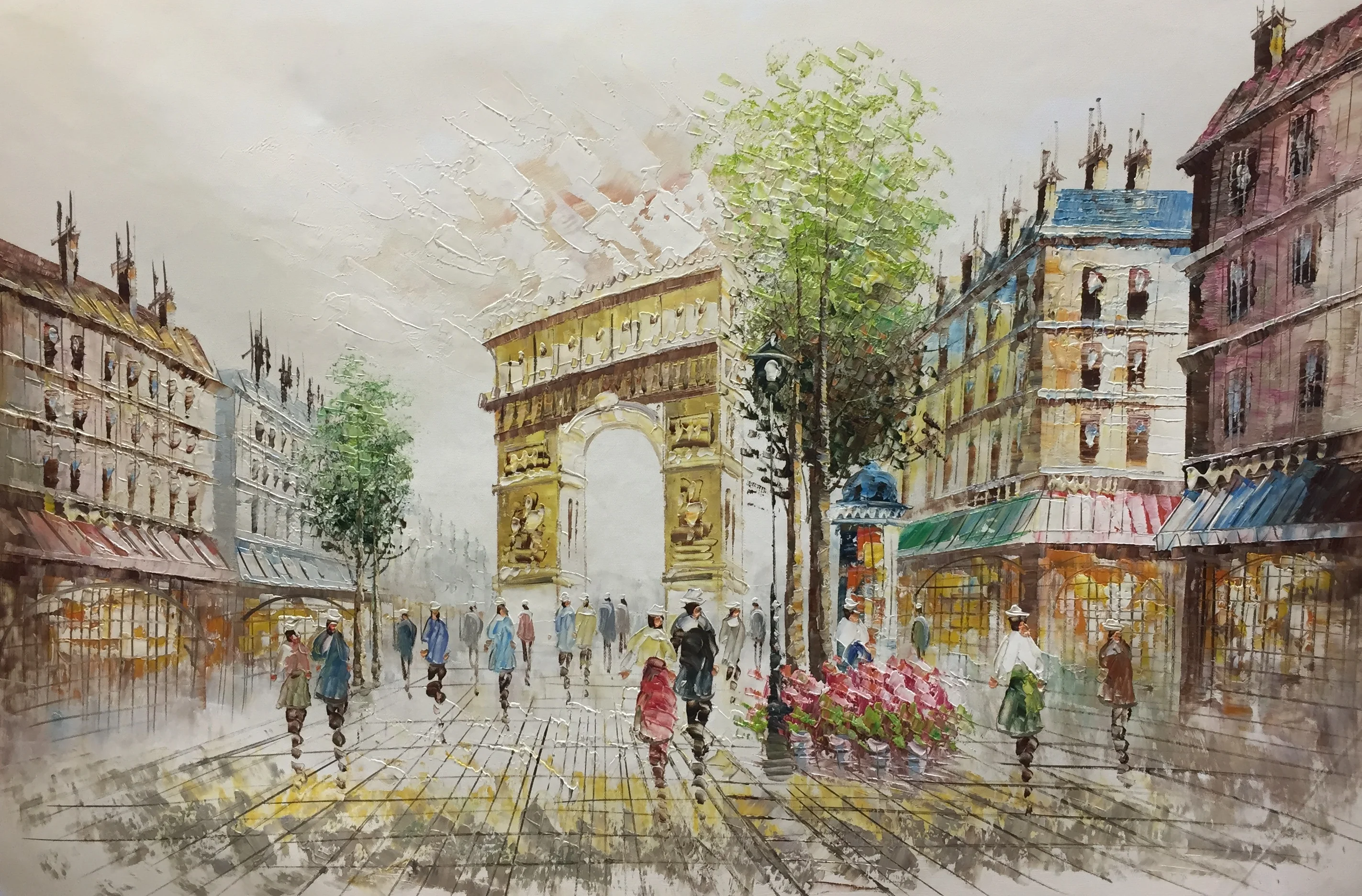 Распродажа 100% картина маслом на холсте пейзаж настенная живопись домашний декор