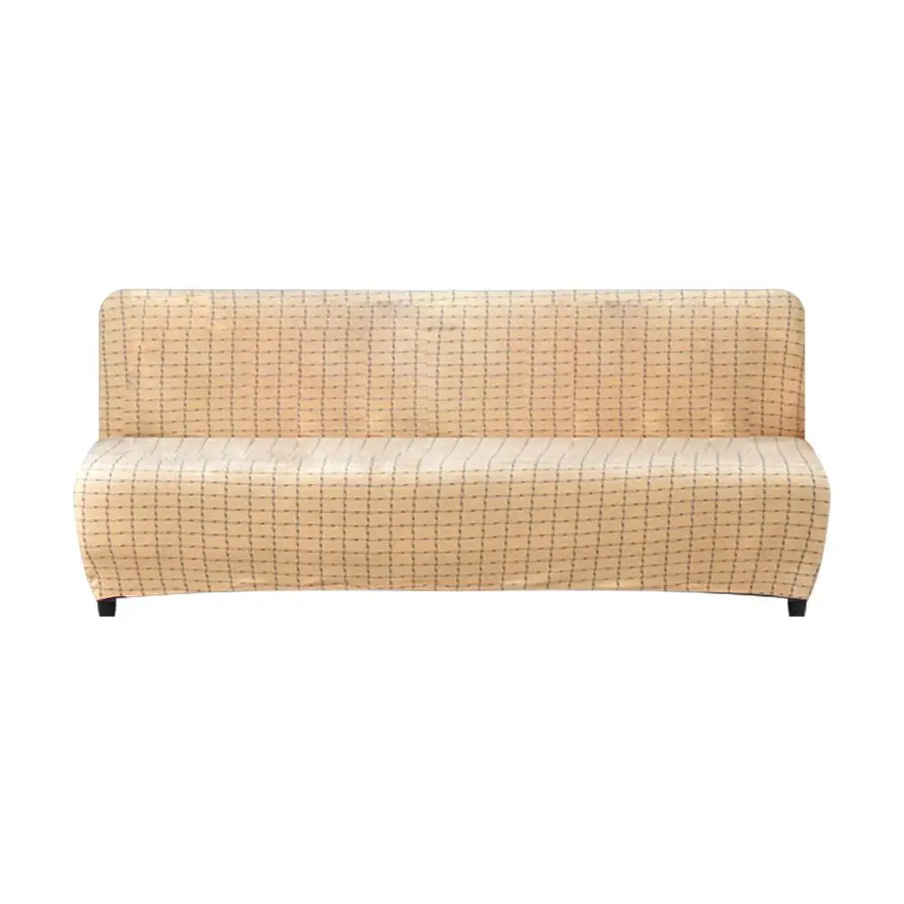 Beige Зимние плотные эластичные Чехлы для дивана и кровати, 8 цветов, полностью складные, без подлокотников, эластичные постельные принадлежности, чехлы для дивана, Легко заменяемые, чистящие - Цвет: Beige
