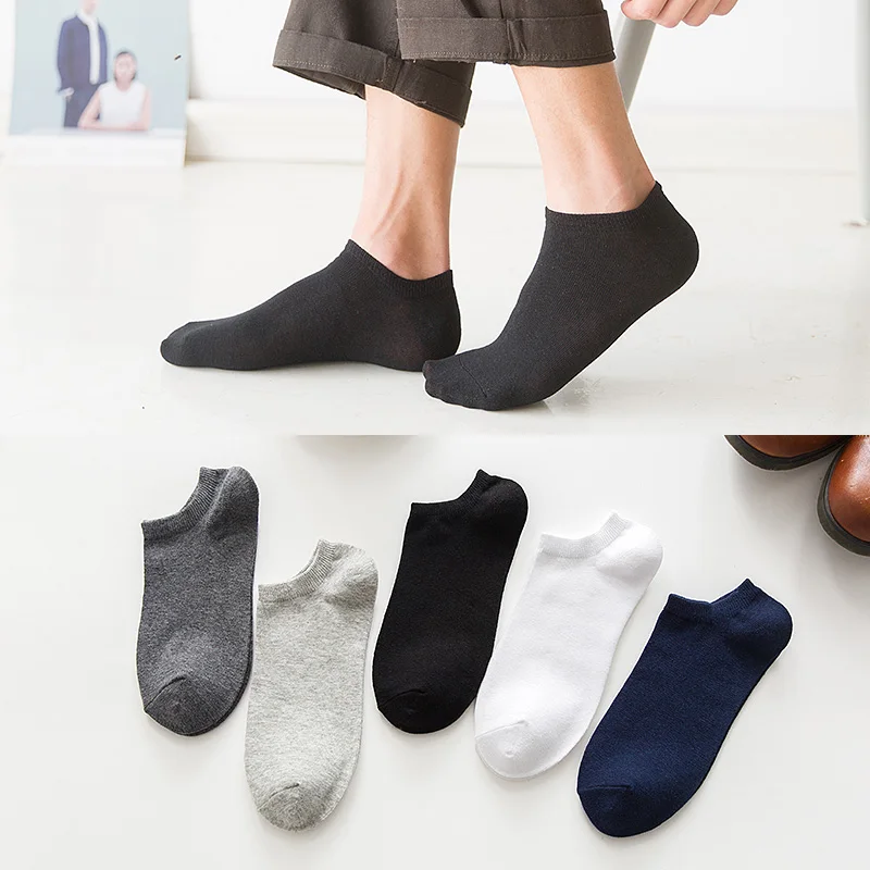 

5 Pairs Cotton Men Socks Street Stripe Short Ankle Socks For Men Funny Male Sock Casual Fashion Breathable Calcetines