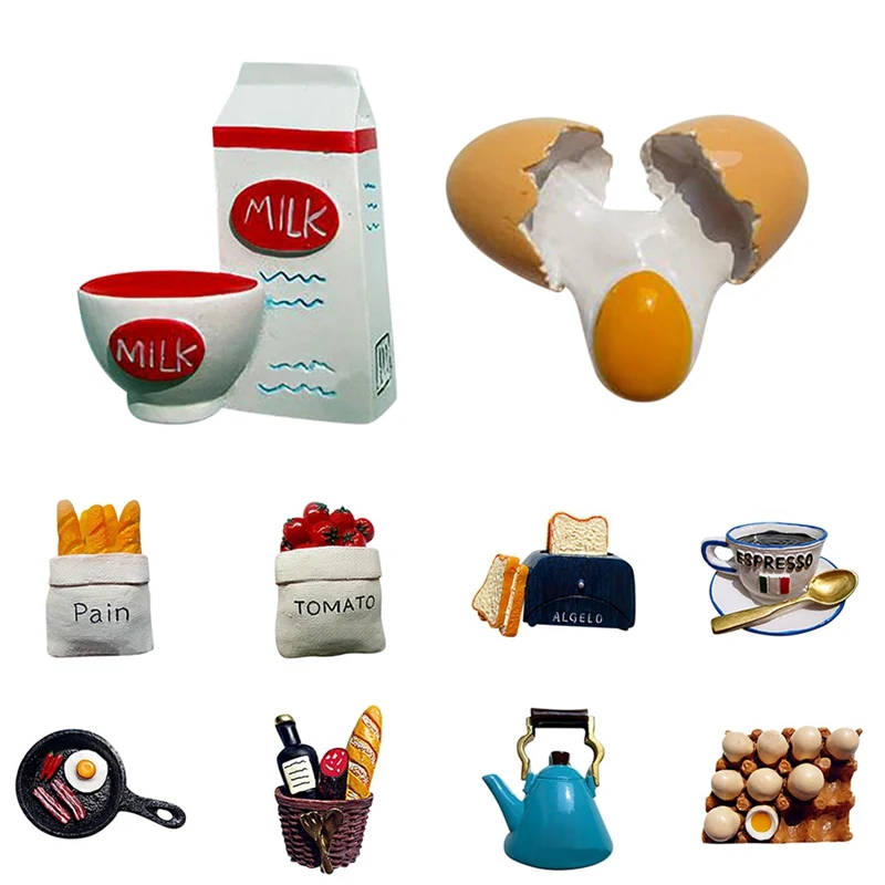 1 шт. наклейки на холодильник из смолы для дома креативные магниты симпатичная