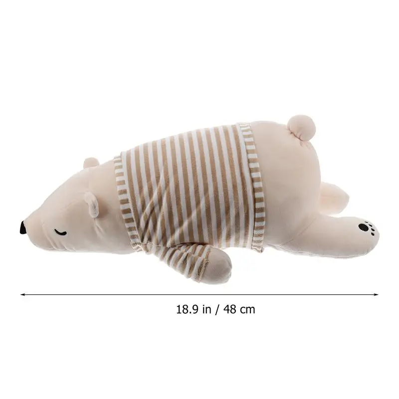 

1pc 50cm Polar Bear Shape Plush Toy Soft Plush Pillow Lovely Bear Doll