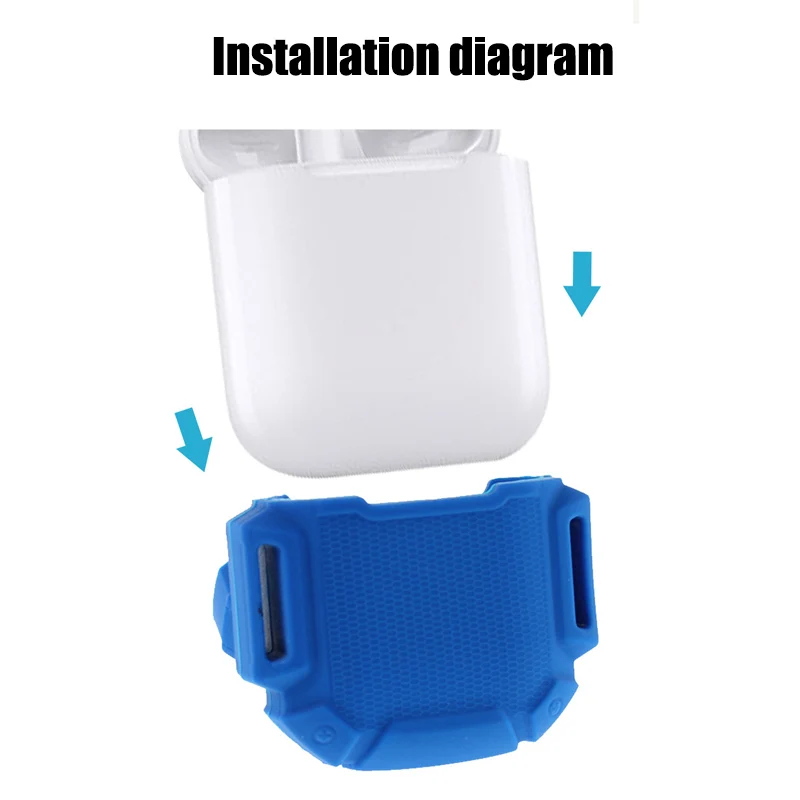 Для Apple Airpods зарядная коробка силиконовый bluetooth наушники чехол Беспроводная сумка