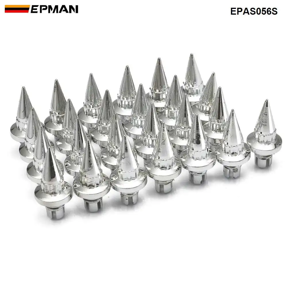 EPMAN-25 шт./лот Пластиковые обода губы Замена шип колеса заклепки/гайки для колеса Крышка губ винт болт шины EPAS056G