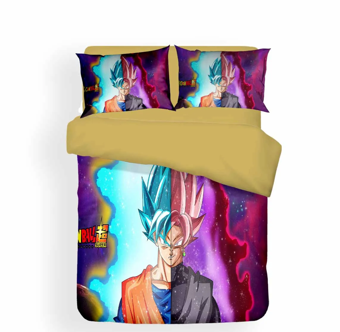 Новые корейские носки из хлопка, хлопковые Dragon Ball Z Комплект постельного белья наволочка близнец полный queen King Размеры для мальчиков и девочек, Комплект постельного белья 2/3 шт. набор пододеяльников