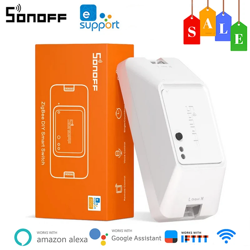 Умный выключатель Sonoff BASICZBR3 ZigBee беспроводной переключатель питания сделай сам