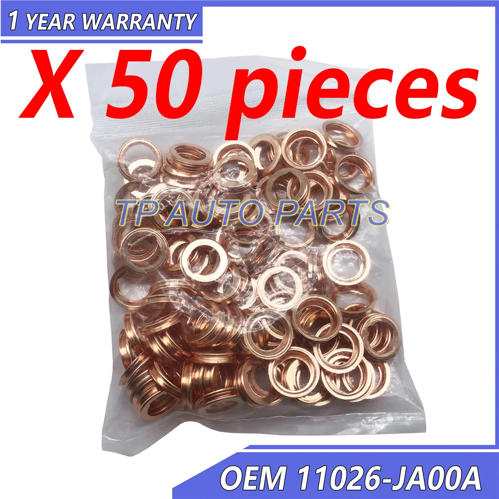Пробка для слива масла 100 OEM 11026-JA00A 11026-01M02 11026JA00A 1102601M02 совместима с Nissan шайба