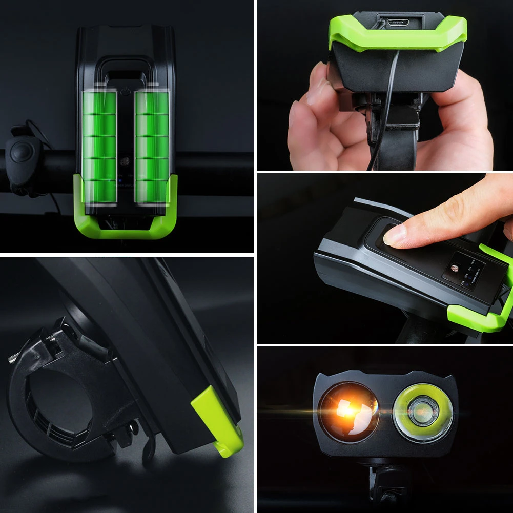 Портативный Точечный светильник s для велосипеда индукционный передний зарядка