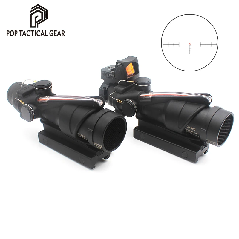 Прицел для страйкбола ACOG TA31 Red Dot сетка из настоящего стекловолокна охотничий