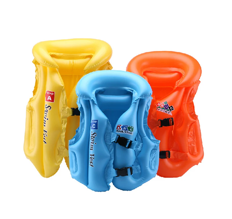 

PVC Children Float Swimming Aid Safety Float Inflatable Swim Vest Learn-to Swim Life Jacket Buoyancy Aid Vest For Kids Dropship