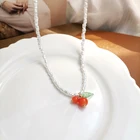 Милая бижутерия Mihan, Вишневое искусственное жемчужное ожерелье для женщин и девушек, подарки Вечерние
