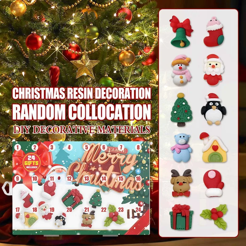 

Календарь с обратным отсчетом для детей и взрослых, 24 шт.