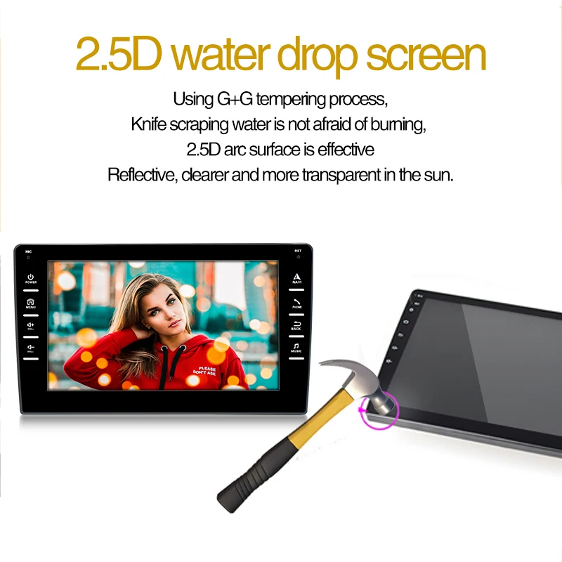 Автомагнитола ESSGOO Android 10 1 2 din Bluetooth 8 дюймов GPS | Автомобили и мотоциклы